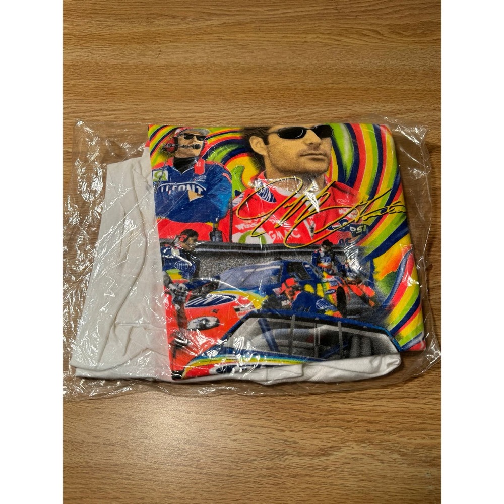 NOS Sealed Vintage 1997 White Jeff Gordon Winston Cup Champion Shirt Large L